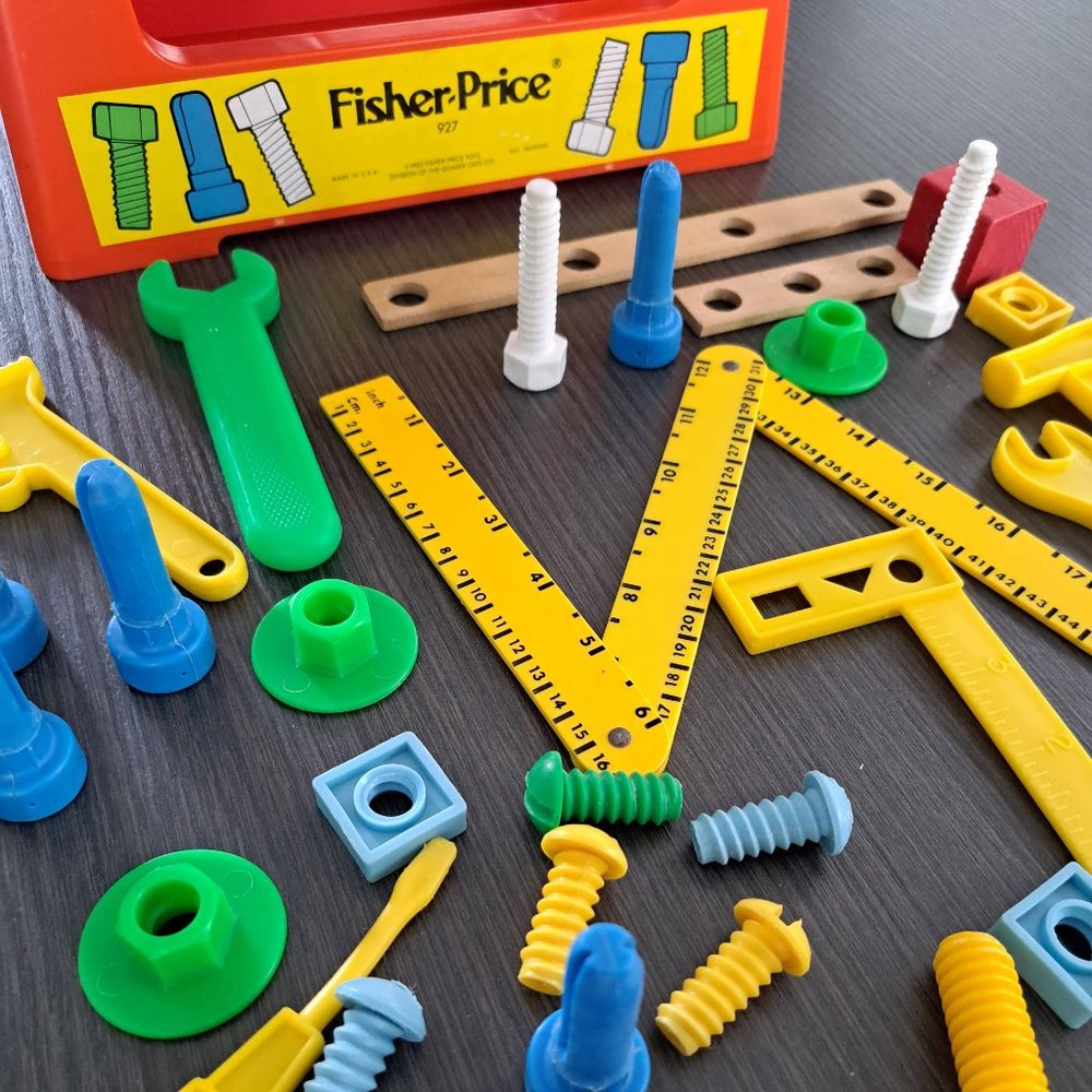 Vintage Fisher Price Small Tool Kit Set